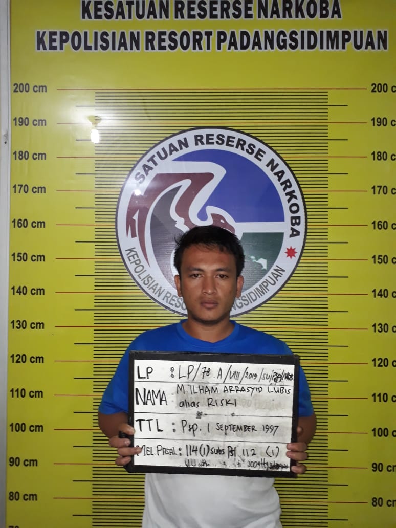 Terjadi di P.Sidimpuan, Supir di Ciduk Polisi Karena Miliki Sabu