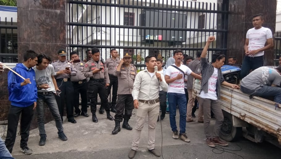 IMA Tabagsel Gruduk Kejatisu, Jadikan Bupati Madina Tersangka