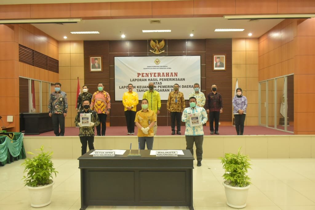 Walikota Tanjungbalai Raih Opini WDP dari BPK RI Perwakilan Sumatera Utara.