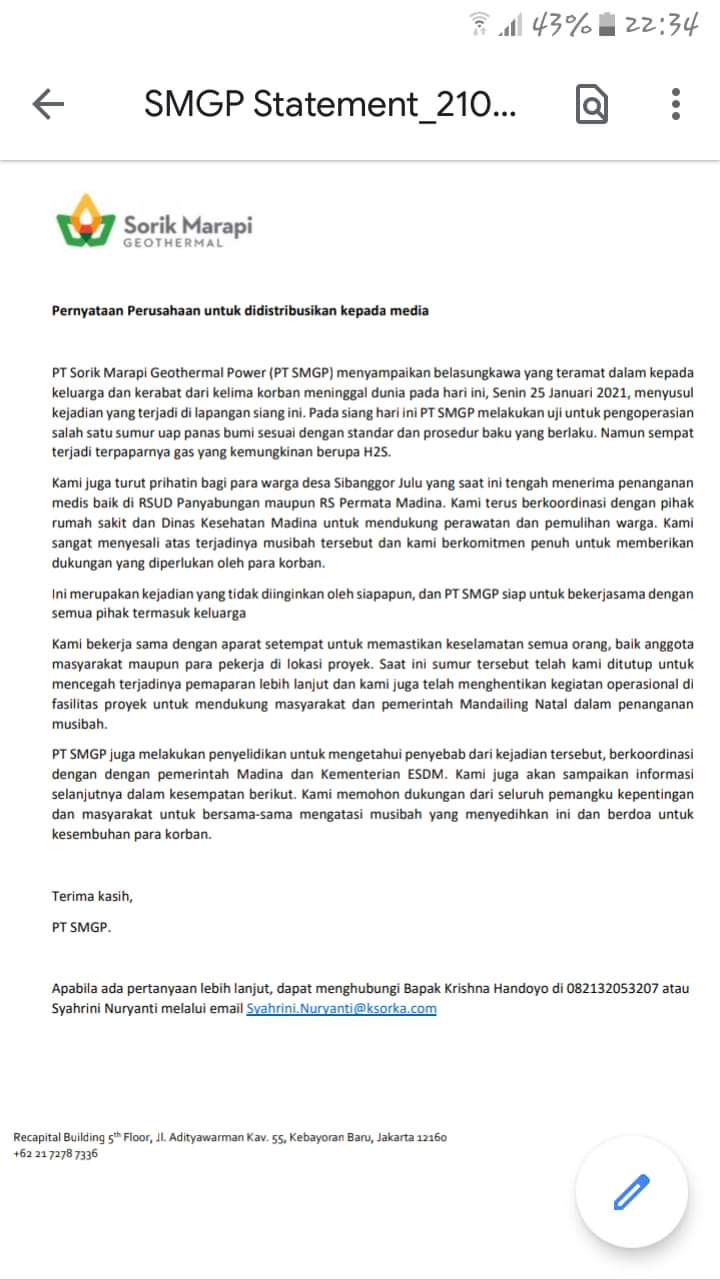 Ketua DPRD Madina : Saat Ini Masyarakat Sibanggor Julu Butuh Fakta,Bukan Kata