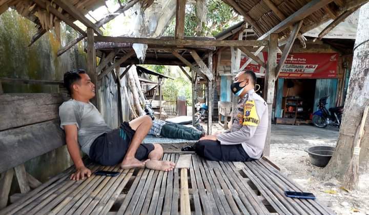 Brigadir Iwan Pratama Siswana Himbau Warga Sarak Matua Patuhi Prokes