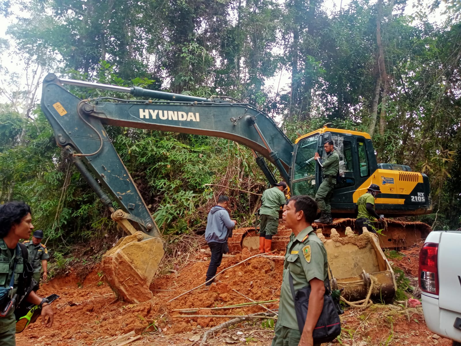 Balai Gakkum KLHK Wilayah Sumatera Bongkar Kasus Tambang Ilegal Dilokasi TNBG Madina