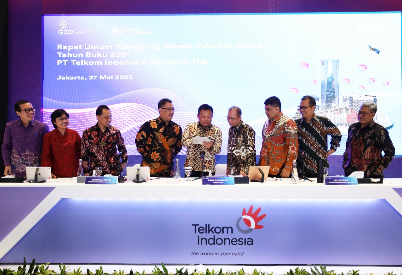 RUPST Telkom Bagikan Dividen Rp14,86 Triliun