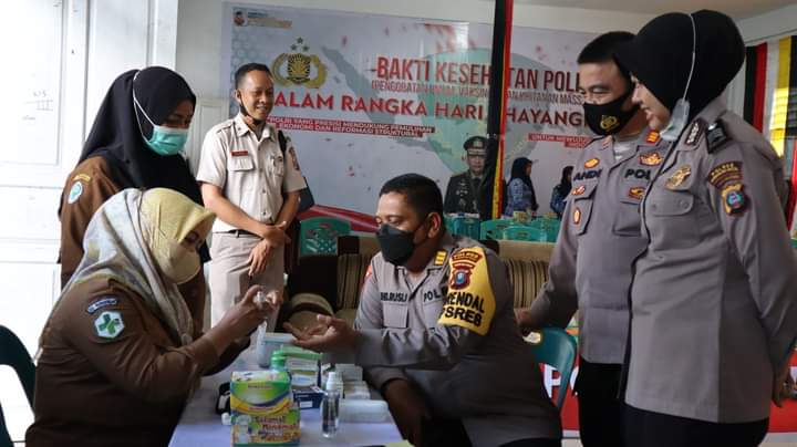 Liputan Khusus Menjelang HUT Bhayangkara Ke – 76 di Mandailing Natal (2), Bhakti Kesehatan Sukses