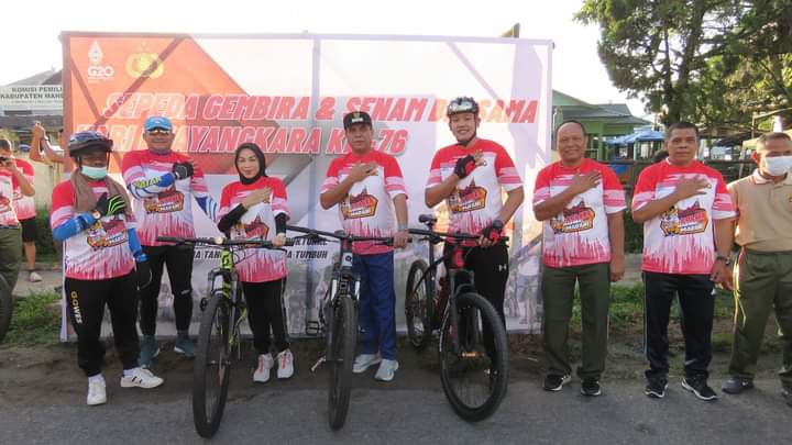 Liputan Khusus Menjelang HUT Bhayangkara Ke – 76 di Mandailing Natal (3), Sepeda Gembira Sukses