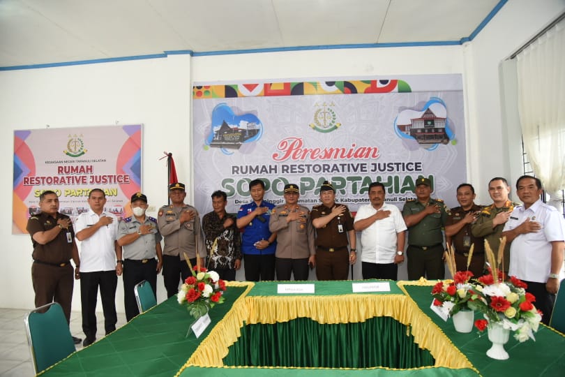 Pemkab Tapsel Dukung Rumah Restoratif Justice