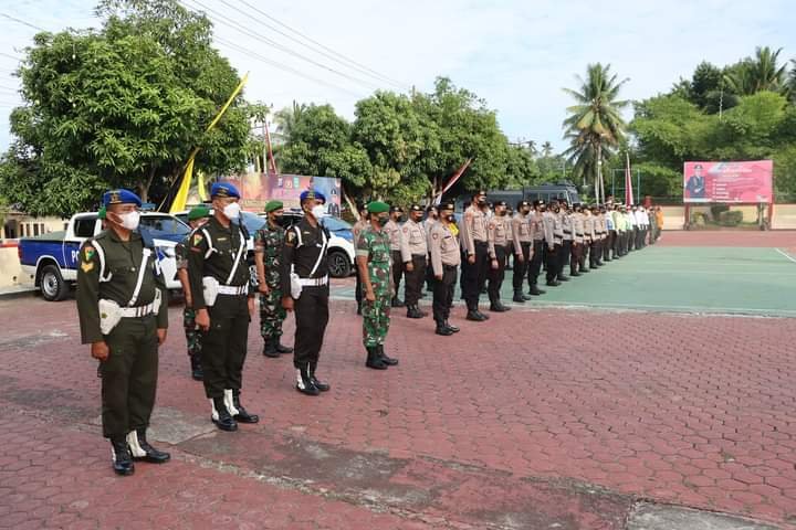 Polres Madina Gelar Apel Kesiapan Penanggulangan Bencana Alam Karhutla