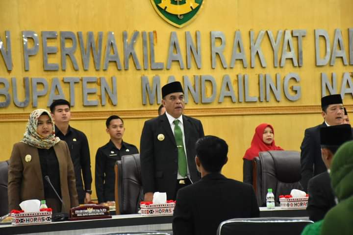 16 Agustus 2022, DPRD Madina Paripurna Mendengarkan Pidato Kenegaraan 