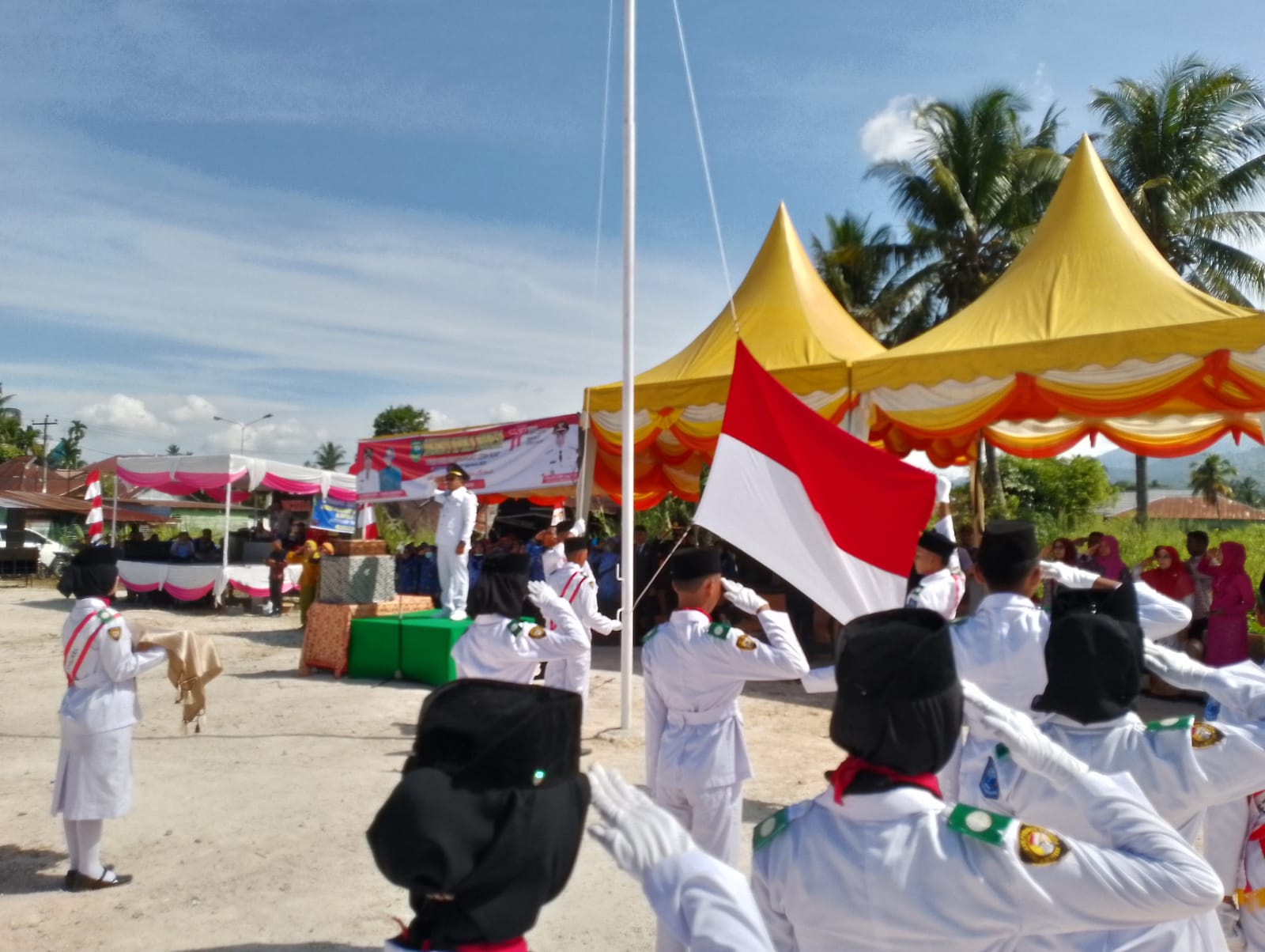 Upacara HUT RI Ke – 77 di Kec. Panyabungan Sukses dan Semarak