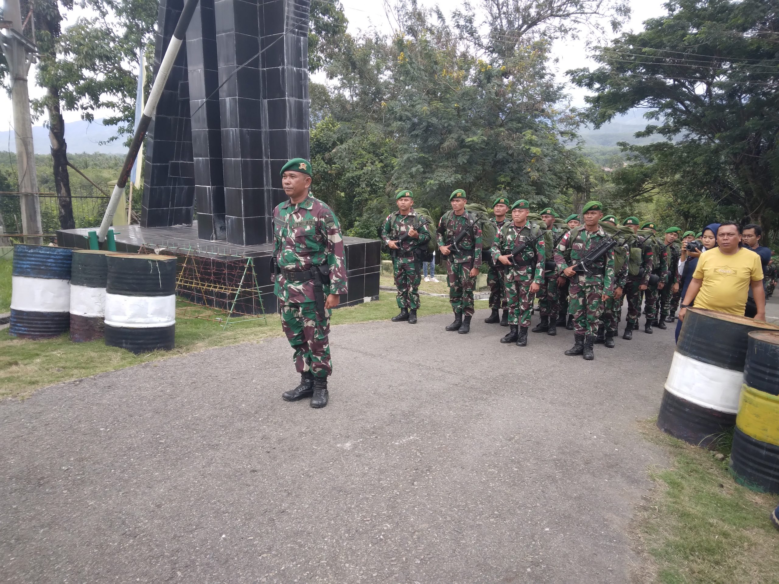 Selamat Datang Satgas Pamtas RI-PNG Sektor Selatan di Bumi Gordang Sambilan