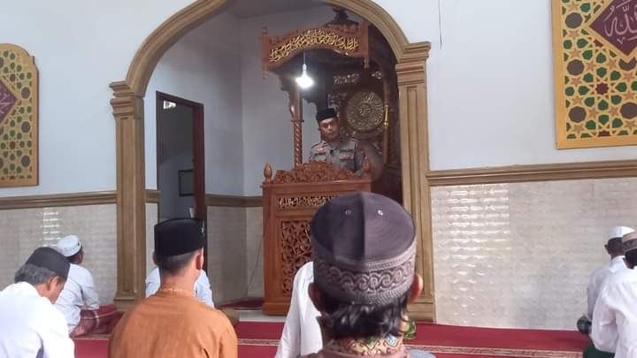  Safari Jum’at Plh.Kapolsek Panyabungan Selatan di Mesjid Al – Huda