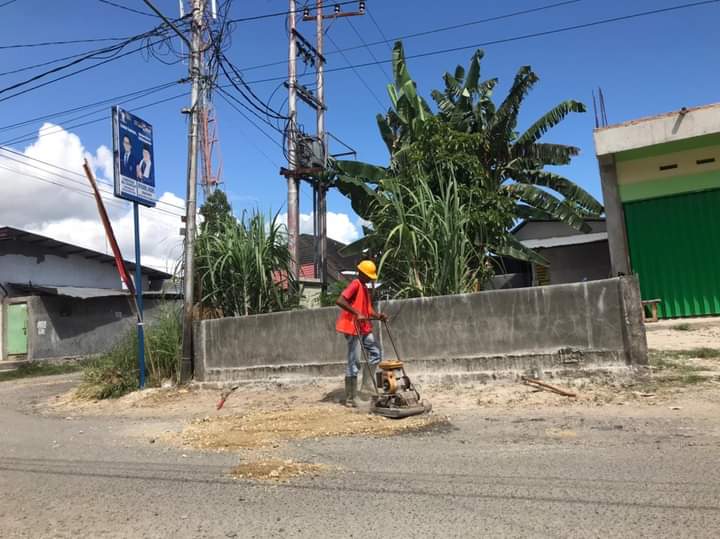 Tak Sampai Sepekan, Jalan Bandes Parak Jigarang Mulai Diperbaiki