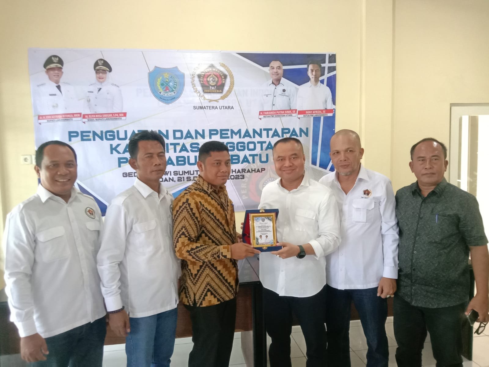 Anggota PWI Labuhan Batu Terima Penguatan Organisasi dari Sumut