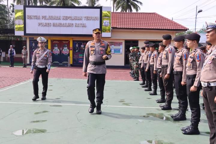 Polres Madina Apel Gelar Pasukan Operasi Patuh Toba 2023