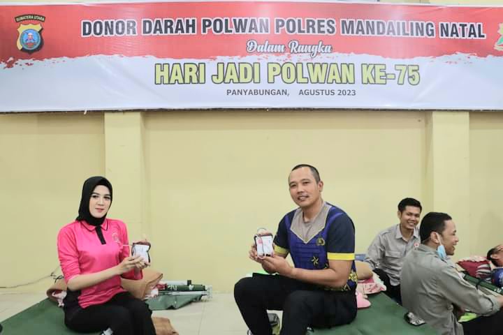 Sambut Hari Jadi Polwan, Polres Madina Gelar Donor Darah
