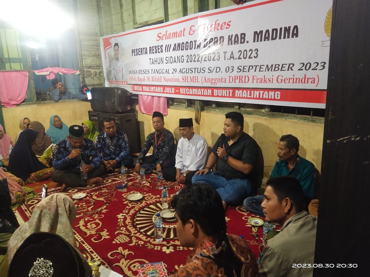 M.Rifaldi Nasution SH.MH Reses di Desa Malintang Julu Kec.Bukit Malintang