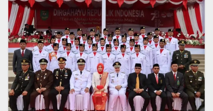 Kapolres Madina Hadiri Upacara HUT Ke -78 RI Tahun 2023