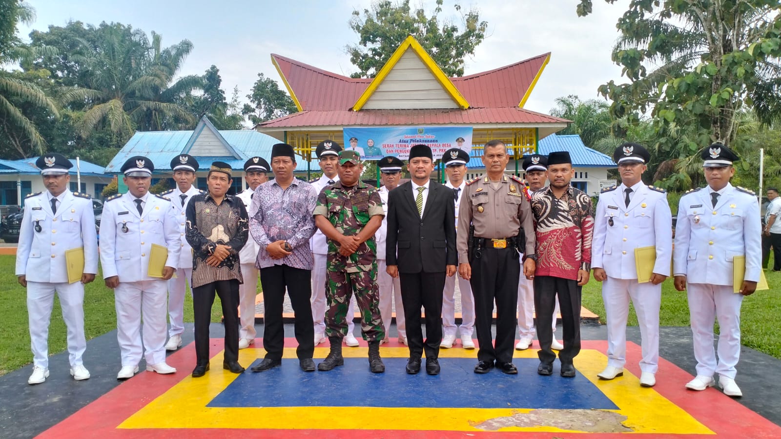 Doa dan Dukungan Untuk Palestina, Sertijab 10 Kades di Kec.Batahan Sukses