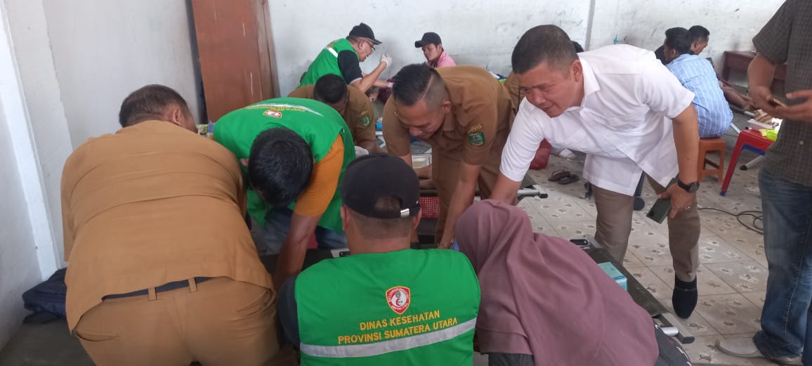 Ketua DPC.Gerindra Madina Semangati Anak – Anak Ikut Sunatan Massal oleh. BKB Provinsi Sumut