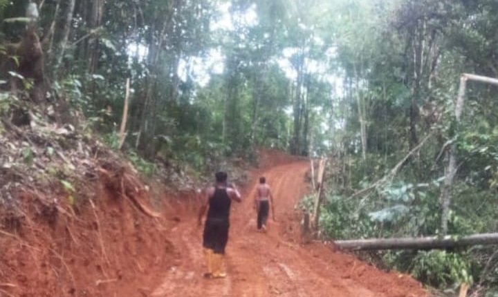 Dengan Dana Desa TA 2023, Warga Desa Tor Naincat Buka Akses Jalan 3100 Meter