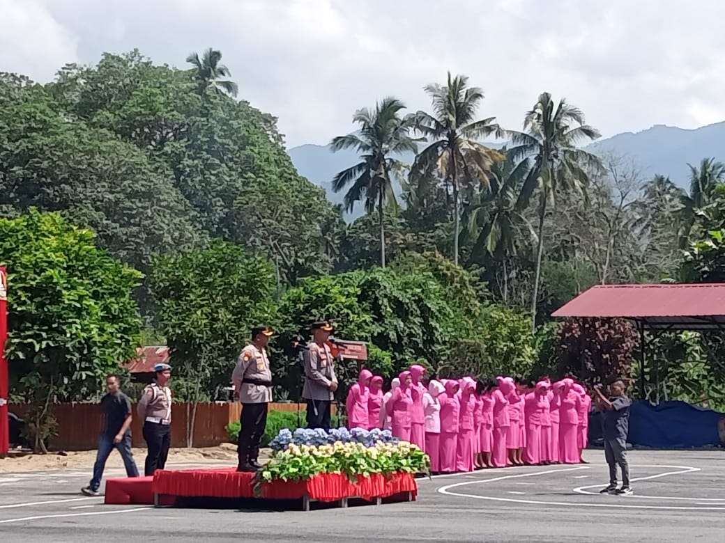 Upacara Welcome and Farewell Polres Madina Sukses