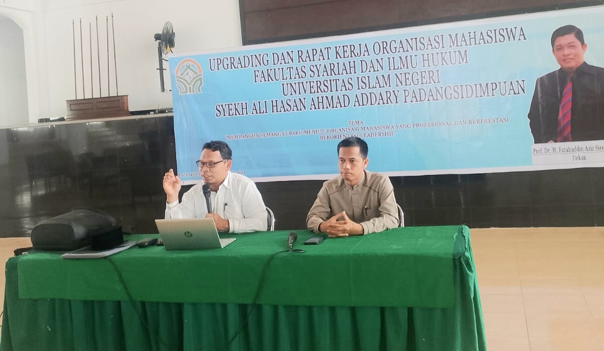 Wakil Dekan III FASIH UIN P.Sidimpuan Beri Materi Tentang Peraturan Ormawa di Perguruan Tinggi