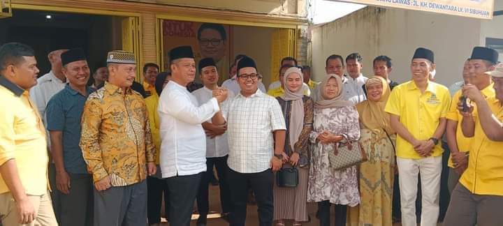 H.Sarmadan Hasibuan – Mhd.Ifdal Hasayangan Harahap Mendaftar Ke – DPD Golkar Menjadi Bacalon Bupati/Wakil Bupati Padang Lawas Priode 2024 -2029