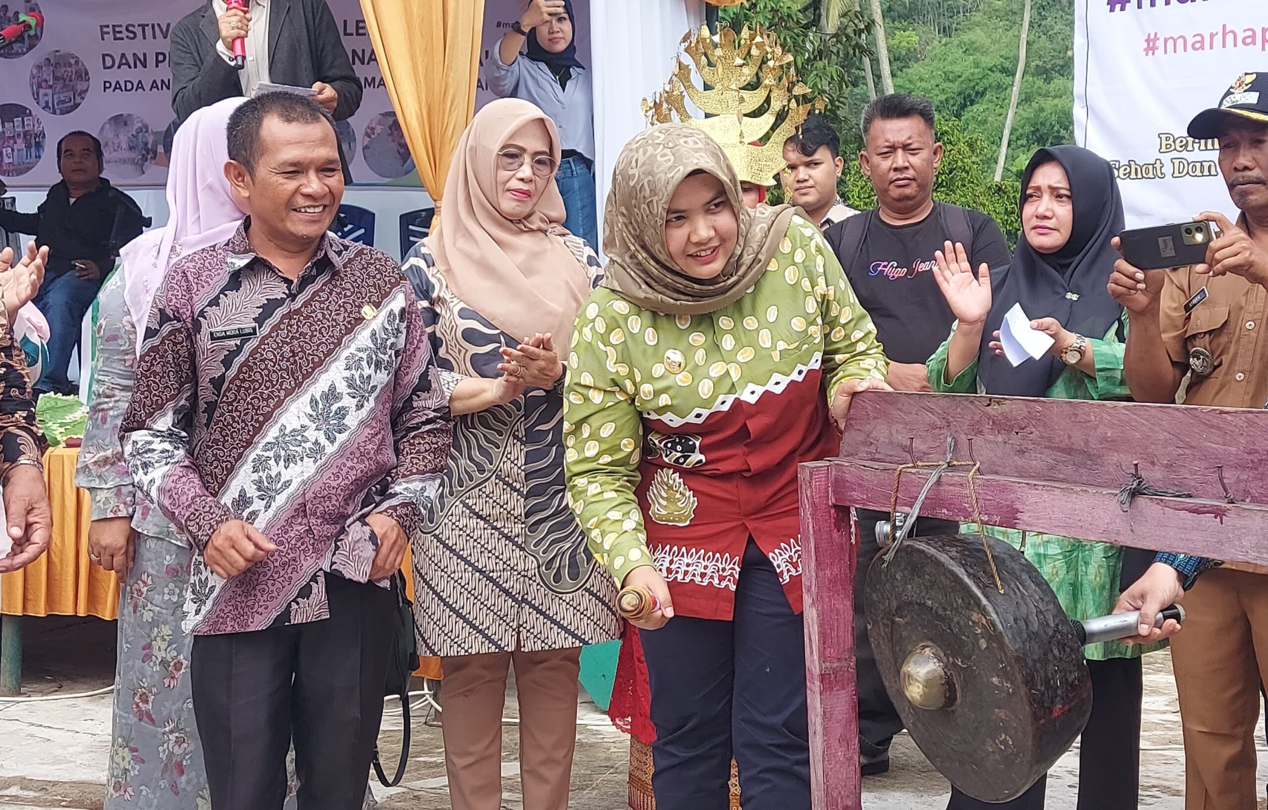 Dihadiri Wakil Bupati Madina, Festival Permainan Leluhur di Kec.Tambangan Sukses