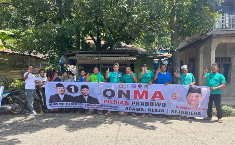 Relawan On Ma Bergerak Menangkan Harun – Ichwan di Kec.Linggabayu