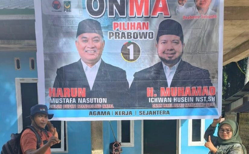 Untuk Perubahan, Warga 2 Desa di Kec.Sinunukan Pilih ” On Ma ” Harun – Ichwan di Pilkada Madina