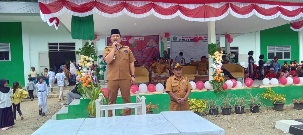 HUT Ke – 80 RI Tahun 2025, Camat Batang Natal Hadiri Karnaval di Rayon Aek Nangali