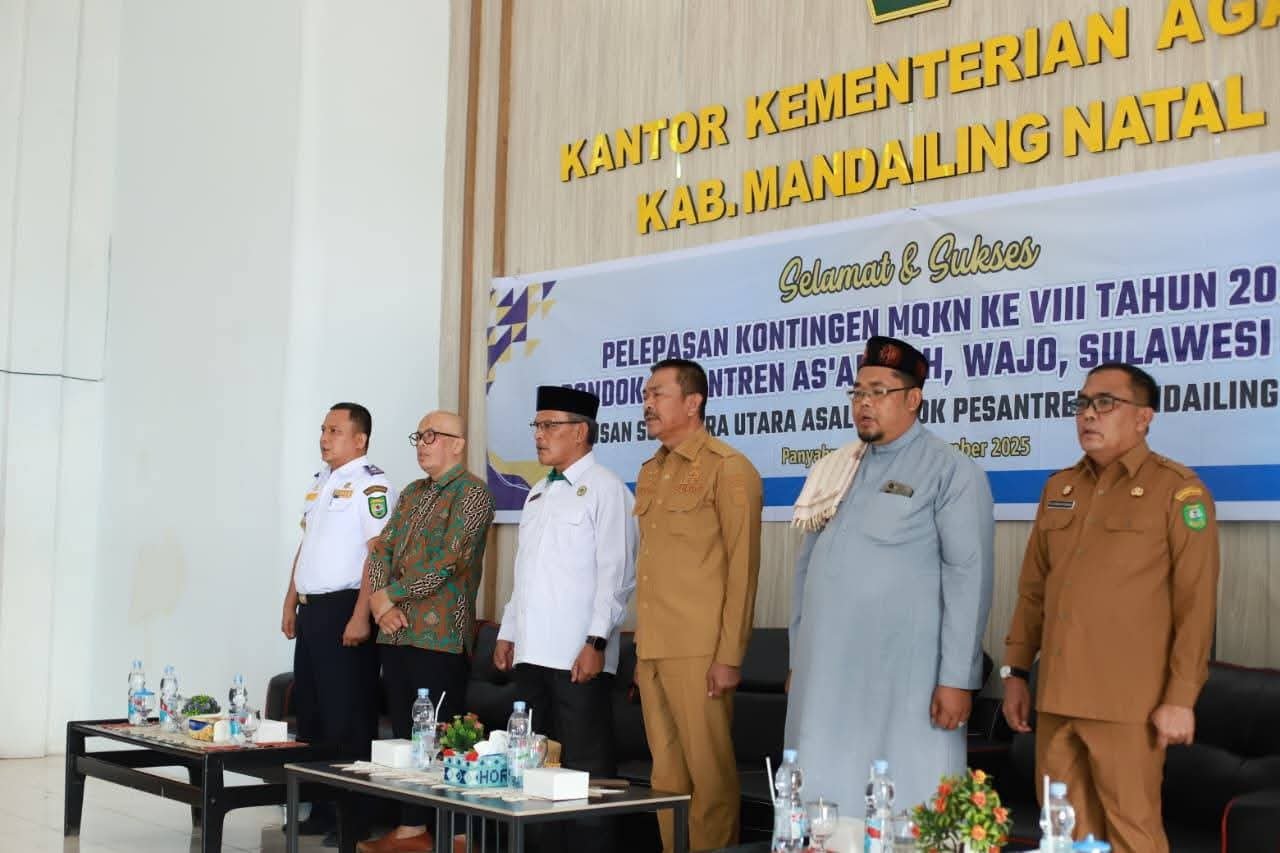 MQKN 2025 di Sulawesi Selatan, Bupati Lepas Kontingen  MQKN Mandailing Natal