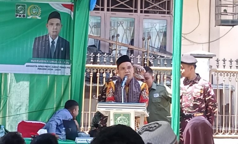 Anggota DPRD Sumut Fraksi PKB Muniruddin Ritonga Reses di Desa Sinonoan Kecamatan Siabu