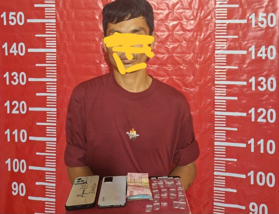 Polres Madina Amankan Warga Pemilik Sabu di Kec.Muara Batang Gadis, Kapolres : Warga Jangan Menghalangi Penangkapan