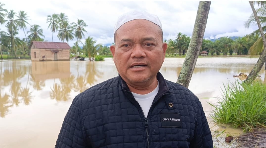 Banjir di Rumbio, Akses Jalan Ke Tiga Kecamatan Terganggu, Lahan Pertanian Terendam