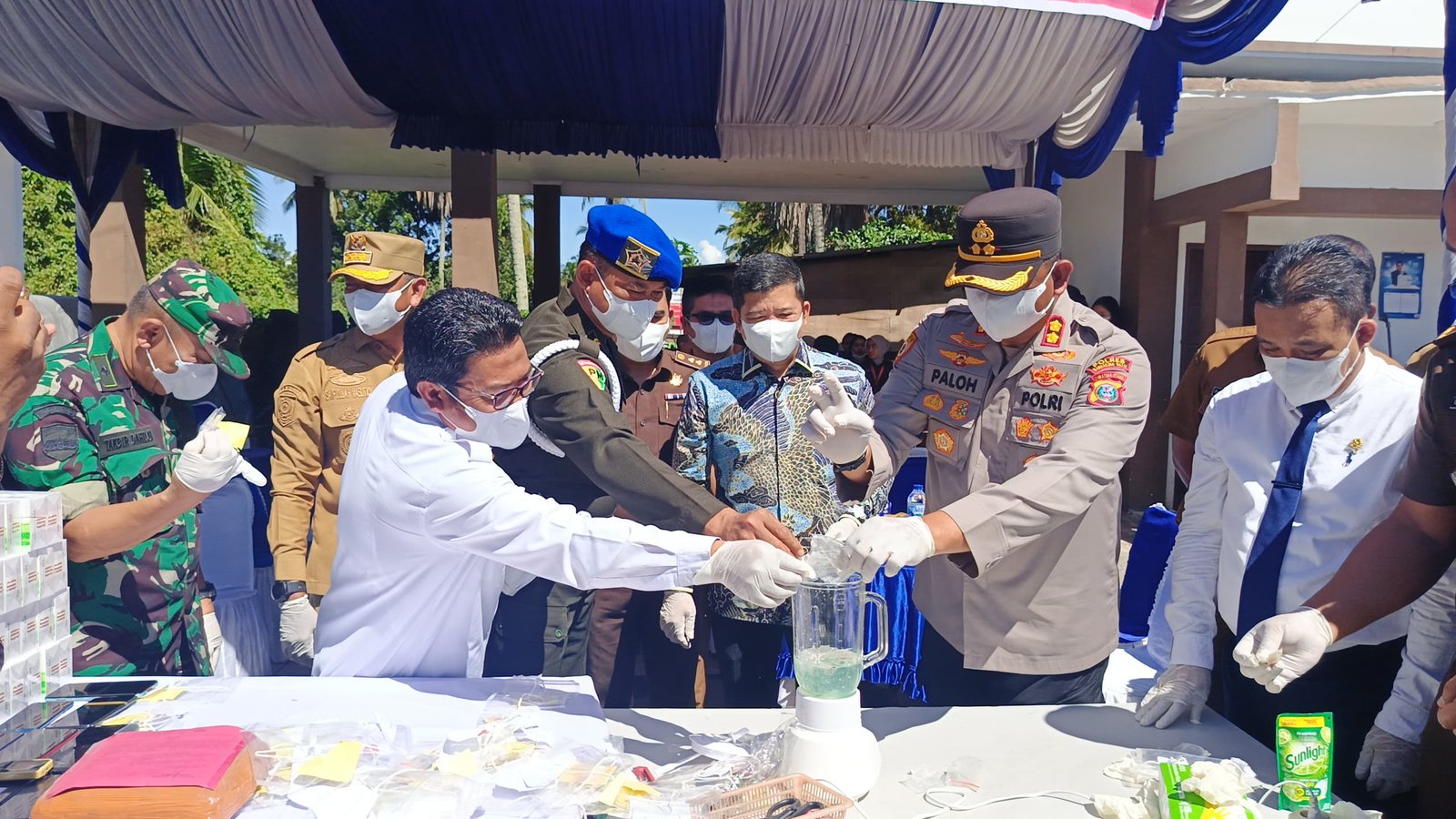 Ketua DPRD Hadiri Pemusnahan Barang Bukti Yang Telah Berkekuatan Tetap (Inkracht) di Kejari Madina