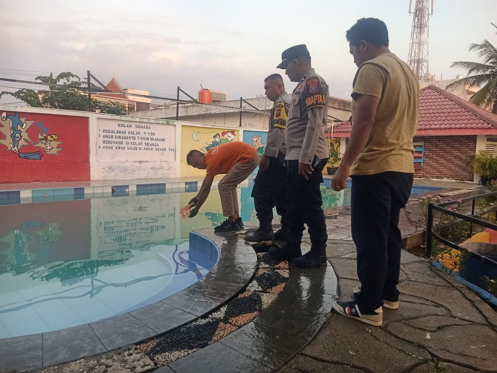Polres Tapteng Dalami Insiden Anak Tenggelam di Salah Satu Kolam Renang di Pandan