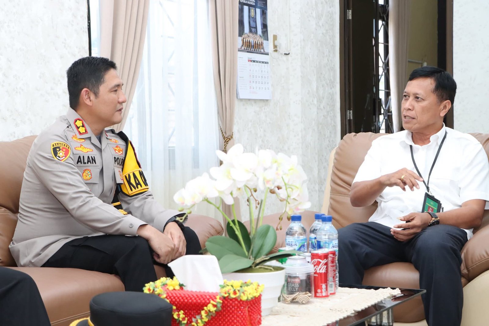 Sinergitas Penegakan Hukum, Kapolres Tapteng Kunjungi Ketua Pengadilan Negeri Sibolga