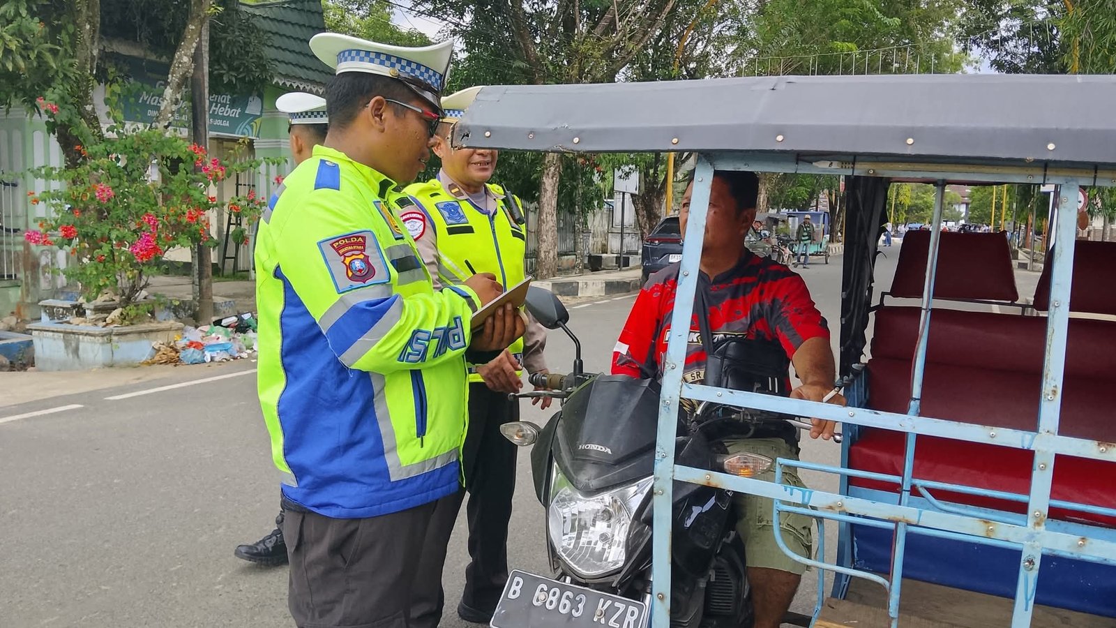 Satgas Gakkum Polres Sibolga Gelar Penindakan Lalu Lintas Dalam Ops Keselamatan Toba 2026