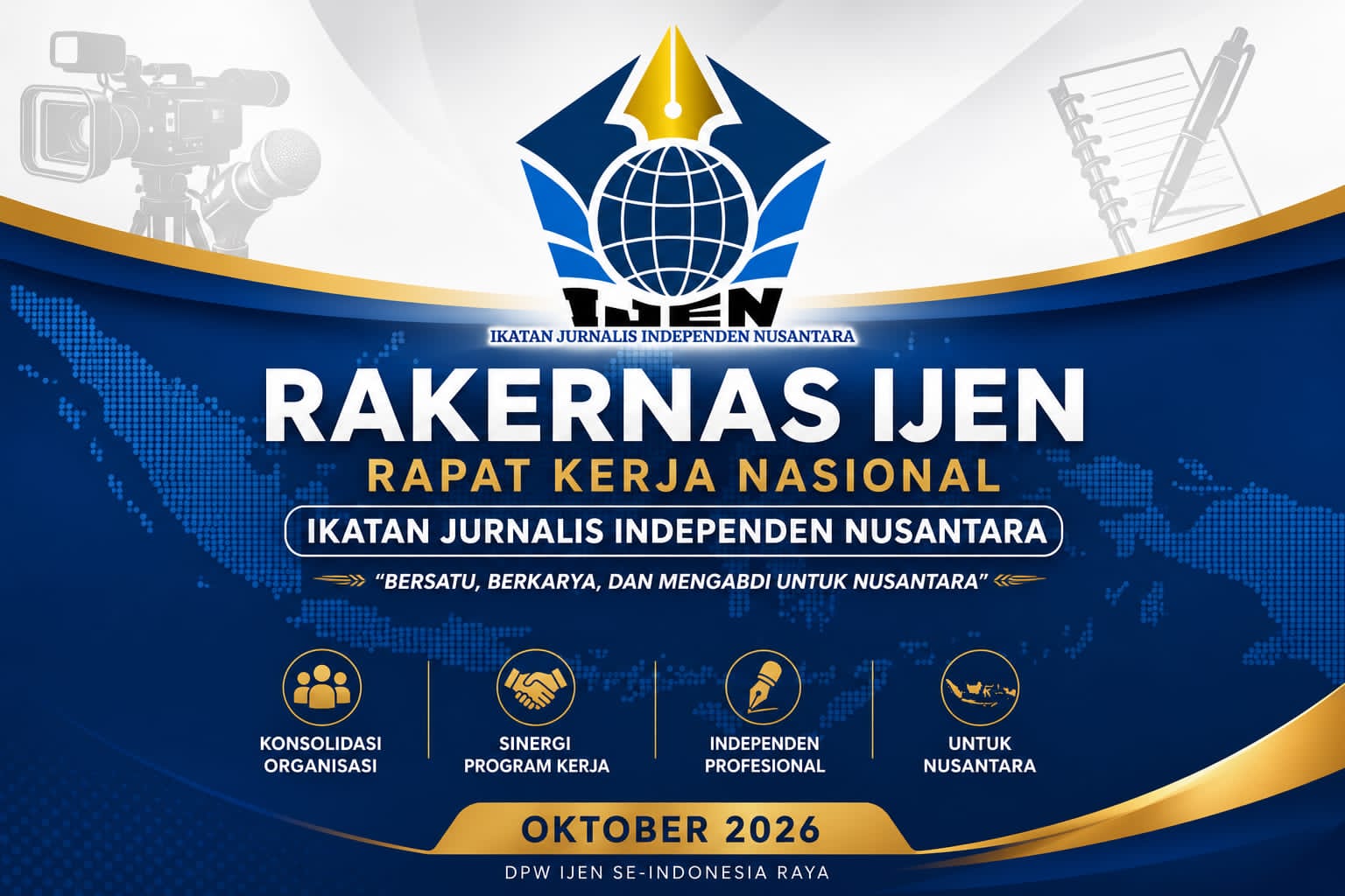Jelang Rakernas, DPP dan DPW IJEN Adakan Rapat Koordinasi secara Virtual
