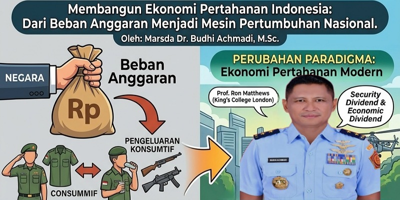 Marsda TNI Budhi Achmadi: Ekonomi Pertahanan Harus Jadi Mesin Pertumbuhan Nasional