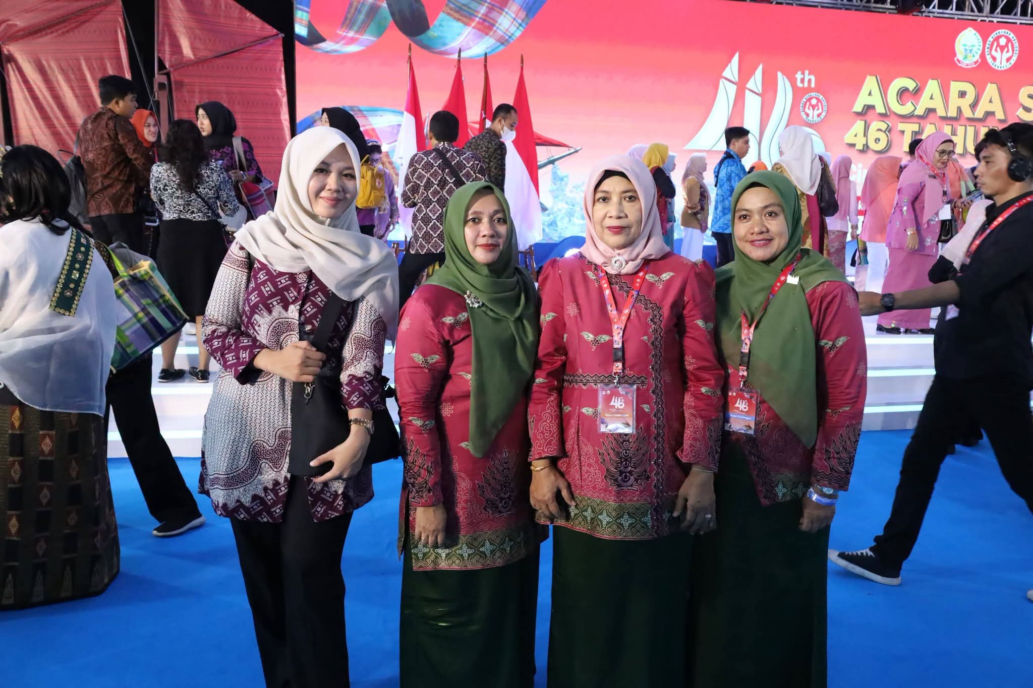 Ketua TP PKK Madina Hadiri Peringatan HKG Ke-54 di Makassar