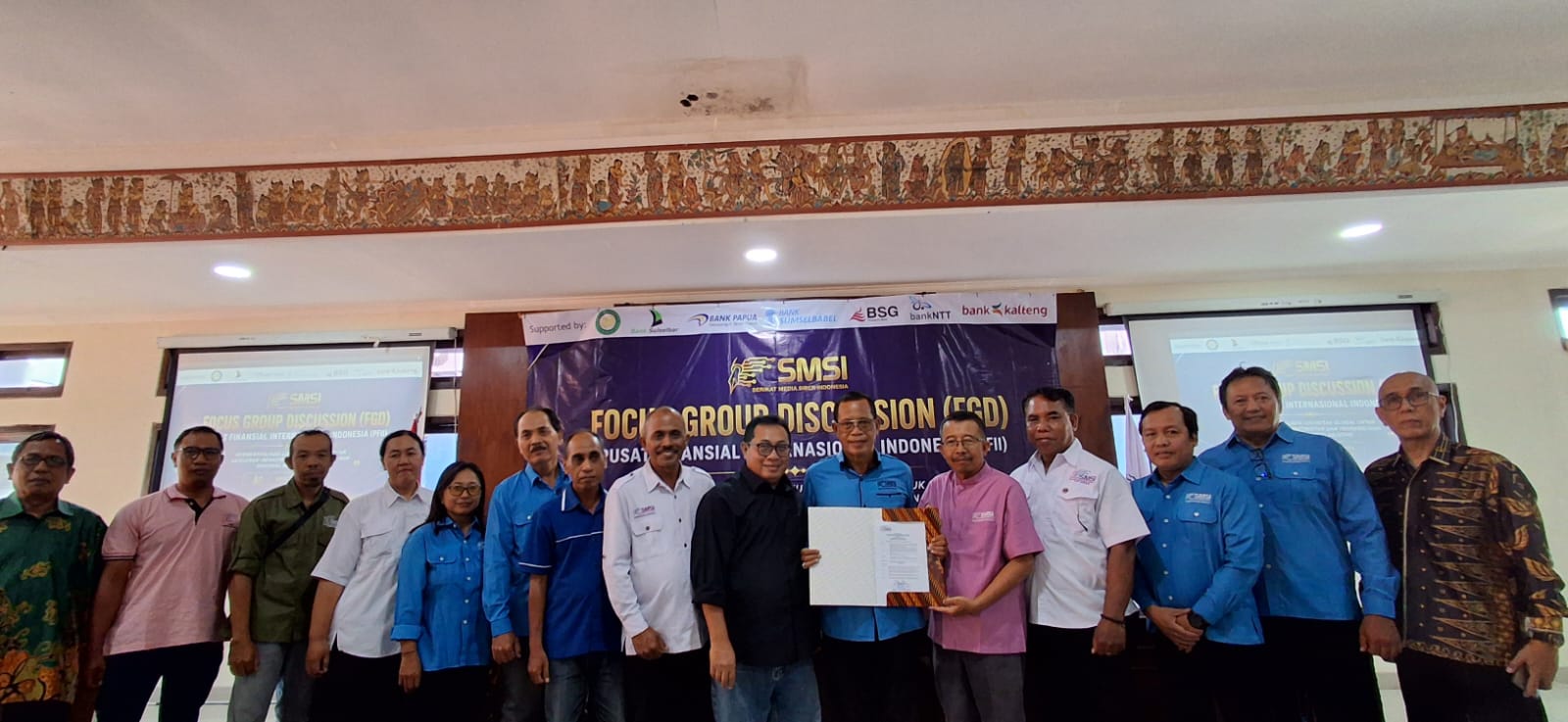 Usai Teken Perjanjian Kerja Sama Dengan ABPEDNAS, SMSI Bergerak Bentuk Pokja News Room Jaga Desa.