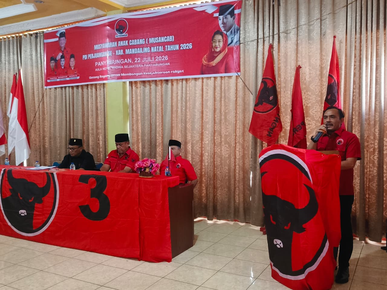 Musyancab DPC.PDI Perjuangan Madina Sukses, Optimis Tambah Kursi di Pemilu Mendatang