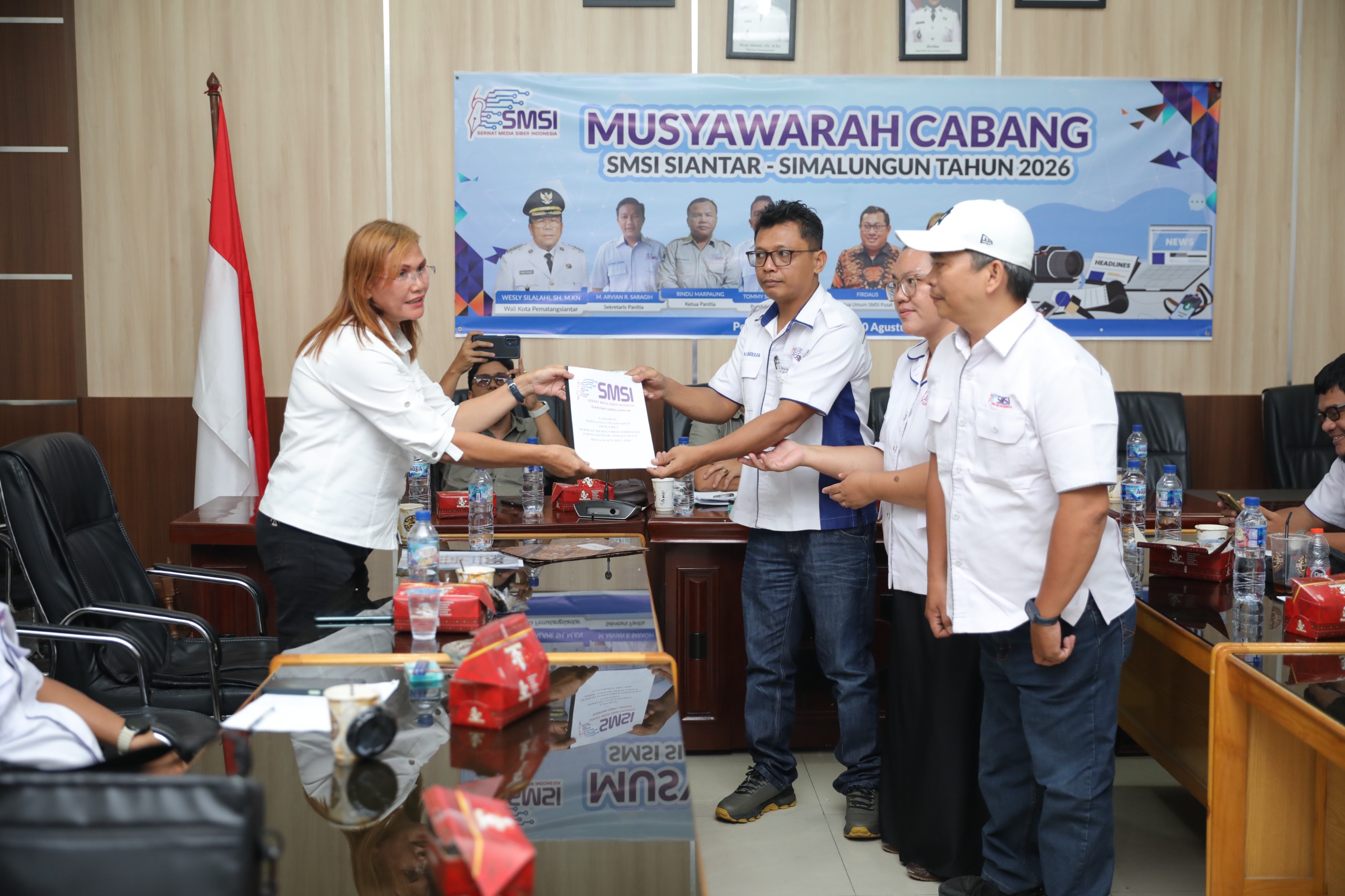 Rivay Bakkara Kembali Pimpin SMSI Siantar-Simalungun, Terpilih secara Aklamasi