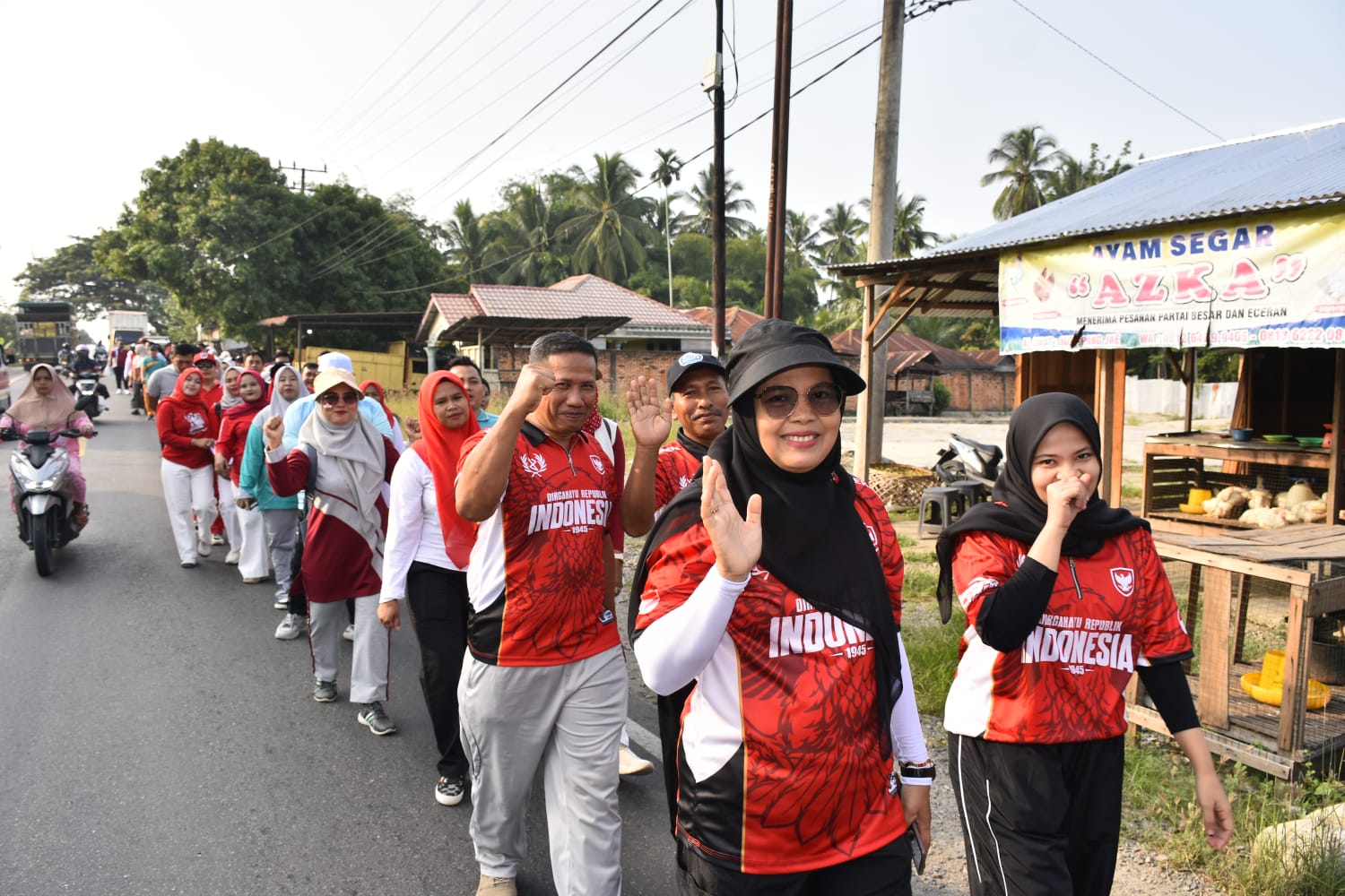 Jalan Santai Forkopimcam Panyabungan Utara dan DPC Papdesi Madina Aman & Sukses