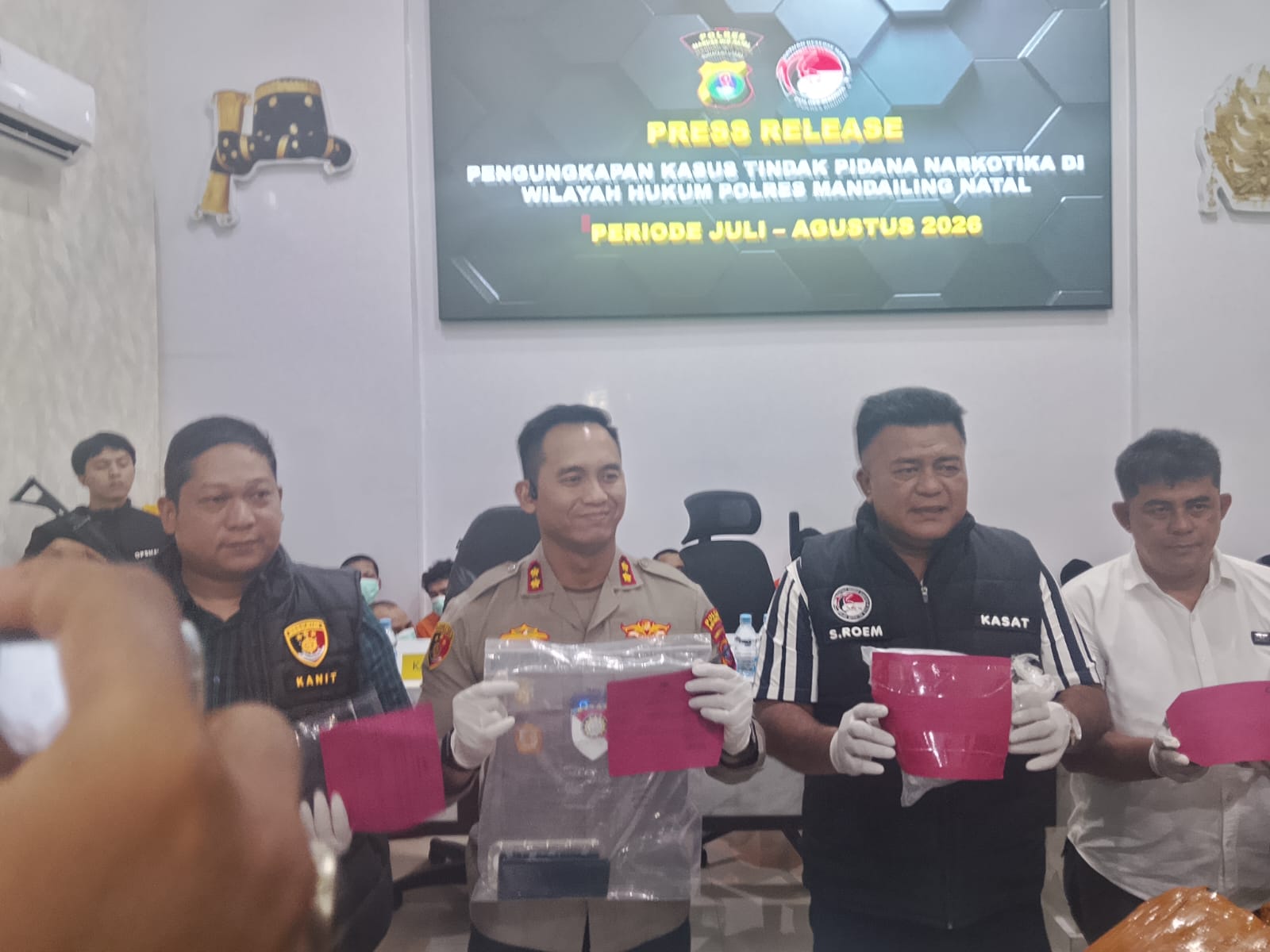 Polres Madina Ungkap 11 Kasus Kiriminal dan 14 Kasus Narkotika Sejak Juli – Agustus 2026