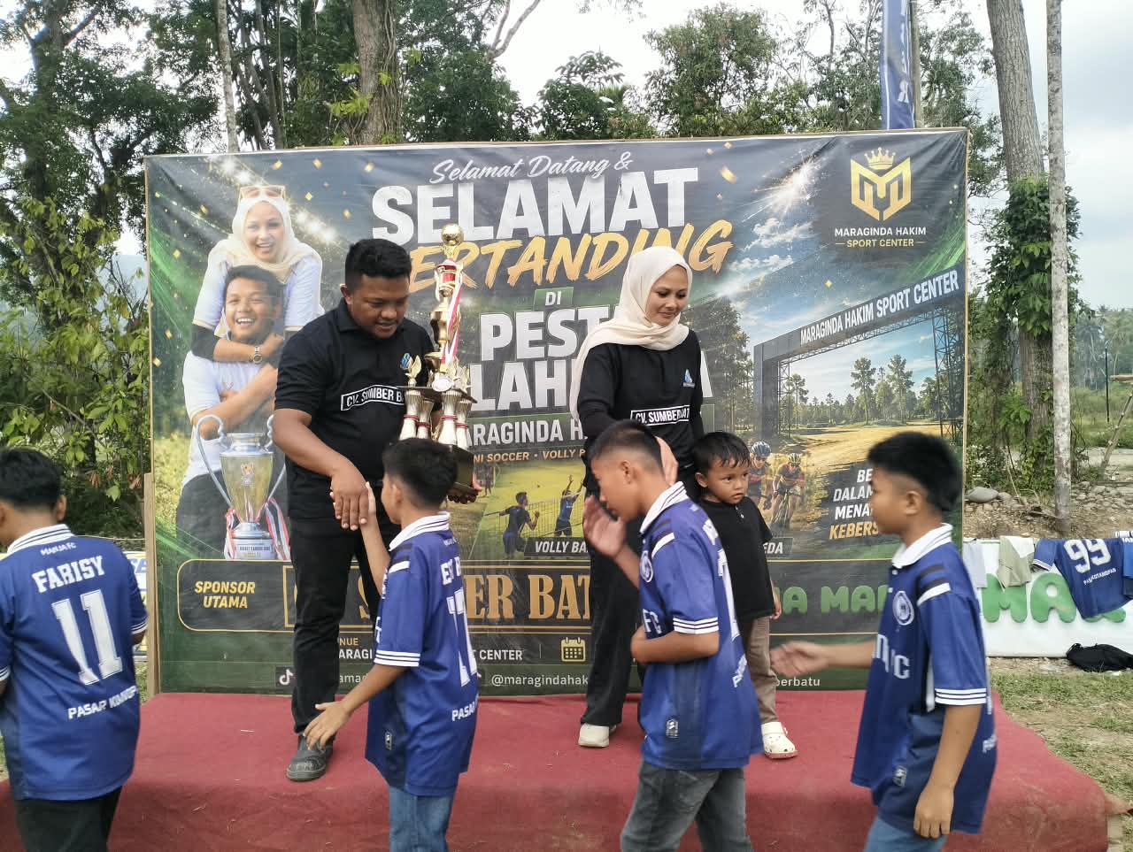 Maraginda Hakim Apresiasi Prestasi SSB Manja di Tingkat Kabupaten