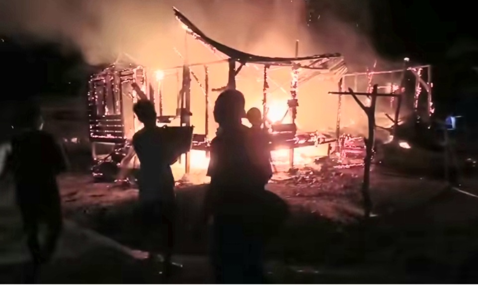 Kerugian Sekitar Rp 250 Juta, Satu Unit Rumah Terbakar di Desa Gonting Kecamatan Rantobaek