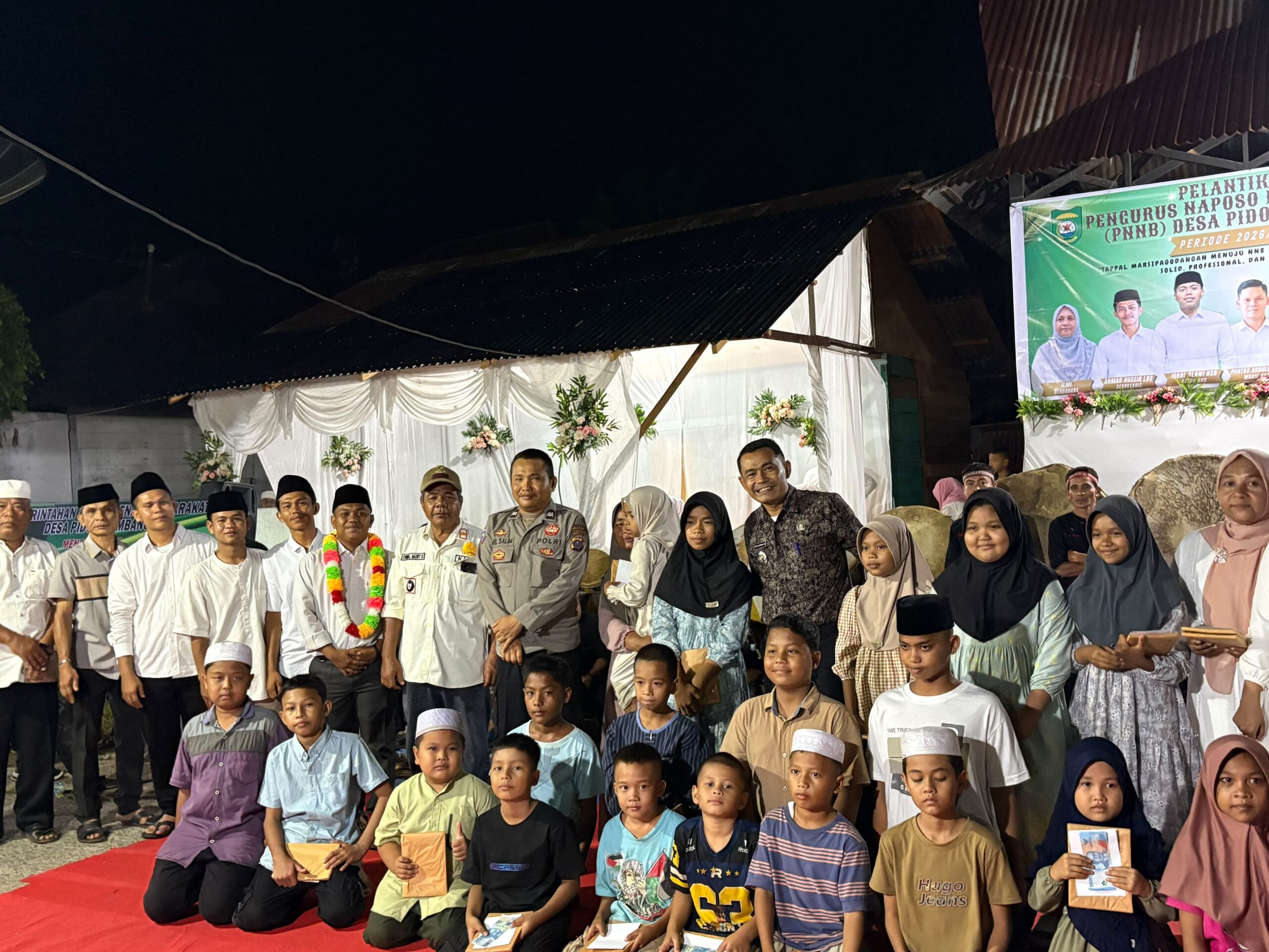 Pelantikan PNNB Pidoli Lombang Jadi Momentum Kebangkitan Pemuda dan Pelestarian Budaya, Dirangkai Santunan Anak Yatim
